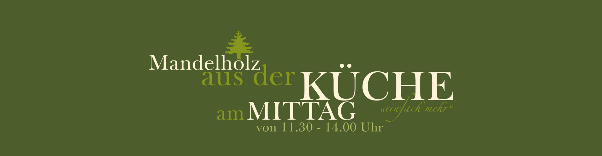 Hotel Grüne Tanne Mandelholz Mittagskarte