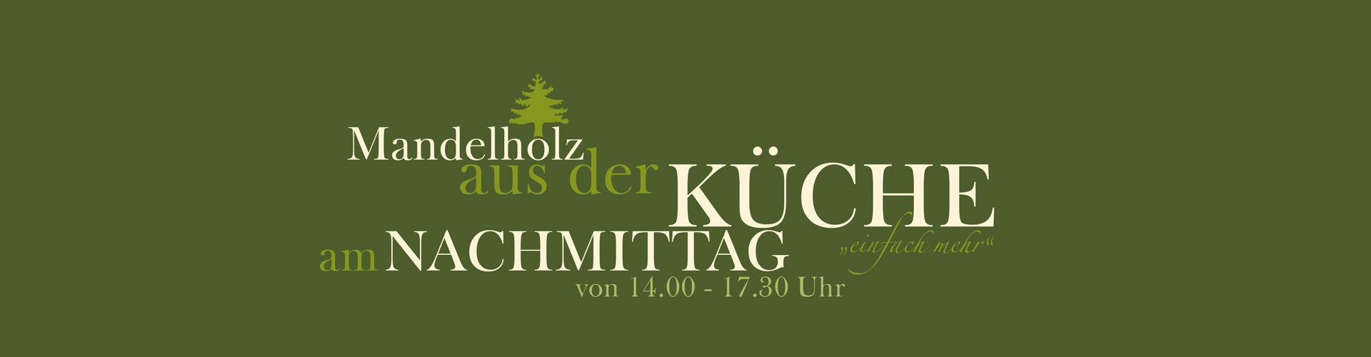 Hotel Grüne Tanne Mandelholz Nachmittagskarte