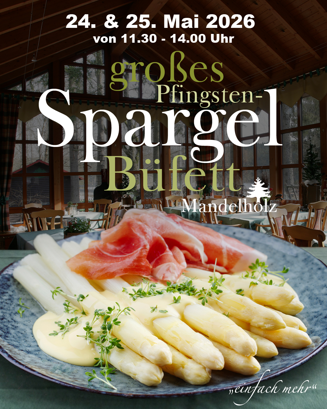 Spargel Büffet im Harz zu Pfingsten