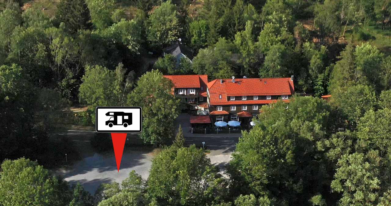 Wohnmobilparkplätze im Harz bei Wernigerode in Mandelholz