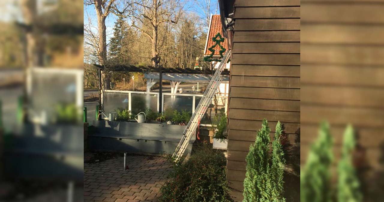 Weihnachtsdeko am Haus