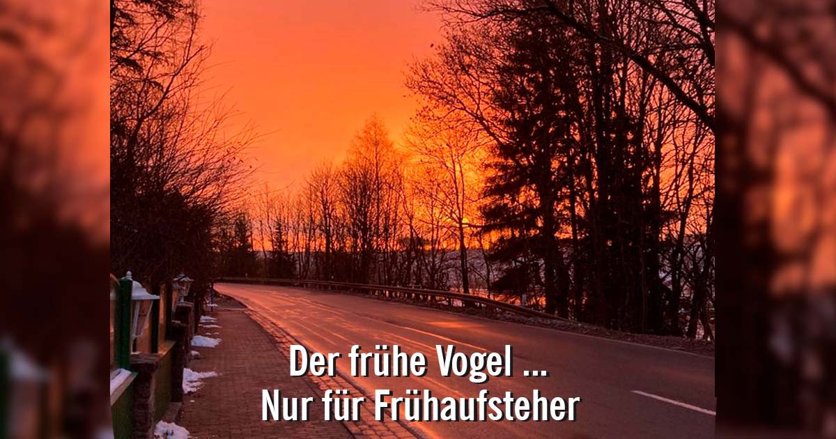 Sonnenaufgang in Mandelholz