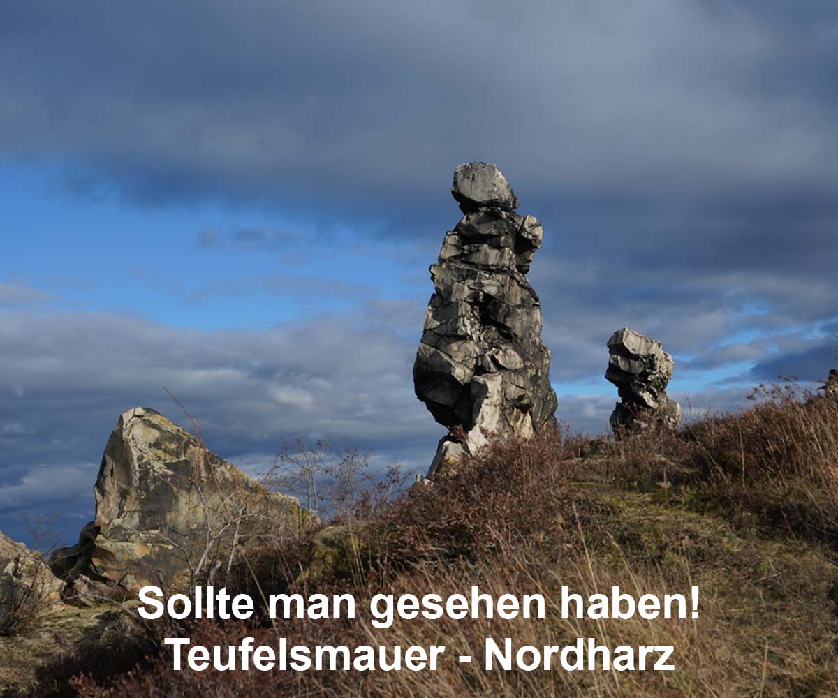 Teuefelsmauer im Nord-Harz