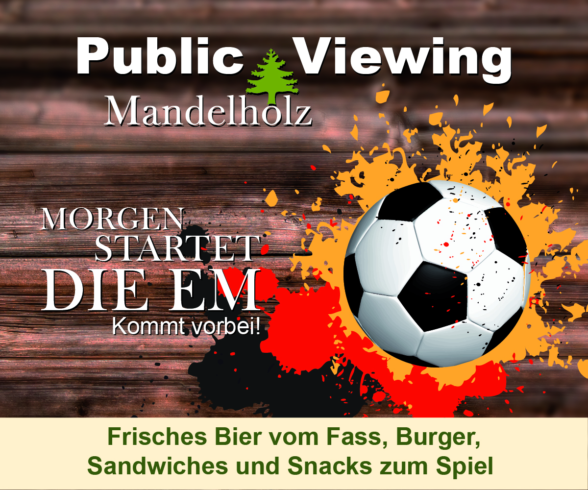Public Viewing in Mandelholz Harz erstes EM Spiel Deutschland