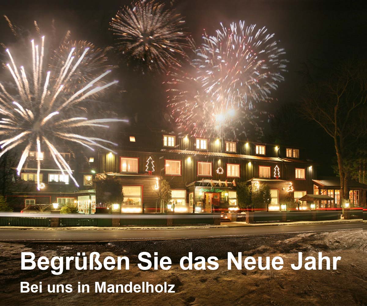 Silvester feiern in Mandelholz im Harz mit leckerem 6-Gang-Menü
