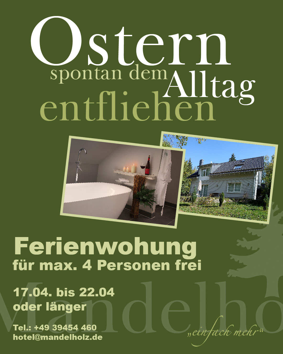 Zu Ostern im Harz, Ferienwohung frei